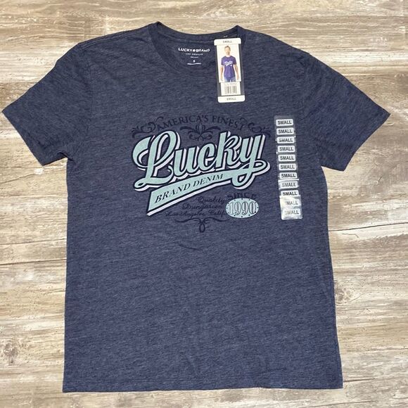 Lucky Brand Denim T-Shirt Mens Sz S - Picture 1 of 3